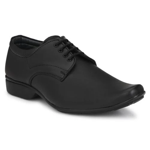 Buy Lee Peeter Synthetic Leather Black Formal Shoes For Men Online at