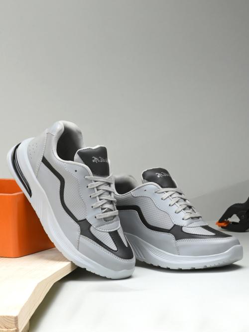 MR.WONKER Designer Casual Sneaker Shoes for Men (GREY)