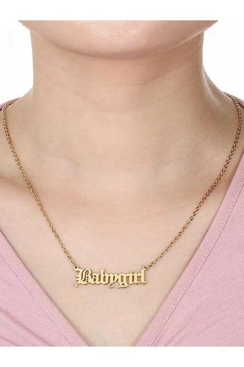 Myjewel Brass Stylish Gold Plated Babygirl Pendant Necklace JioMart