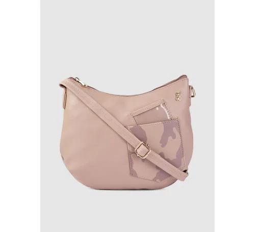 Baggit Women Pink Synthetic Leather Lxe Maty E Ashlyn Sling Bag - S