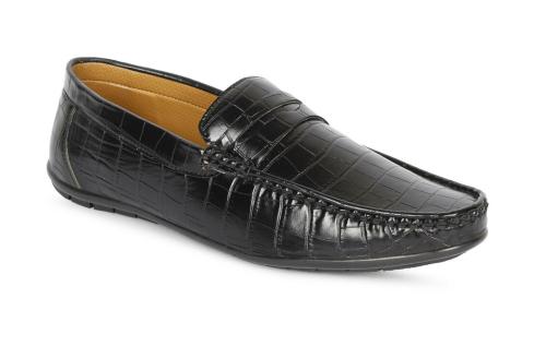 Rolus Trendy & Comfortable Loafers for Men (Black)