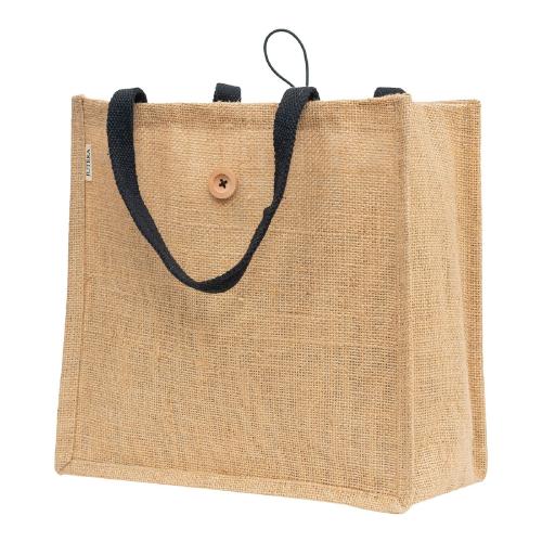 Buy JUTEKA Button and Loop Natural Color Eco Friendly Jute Bag with ...