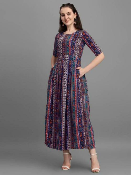 CIELUS Women A-line Multicolor Dress (XL)