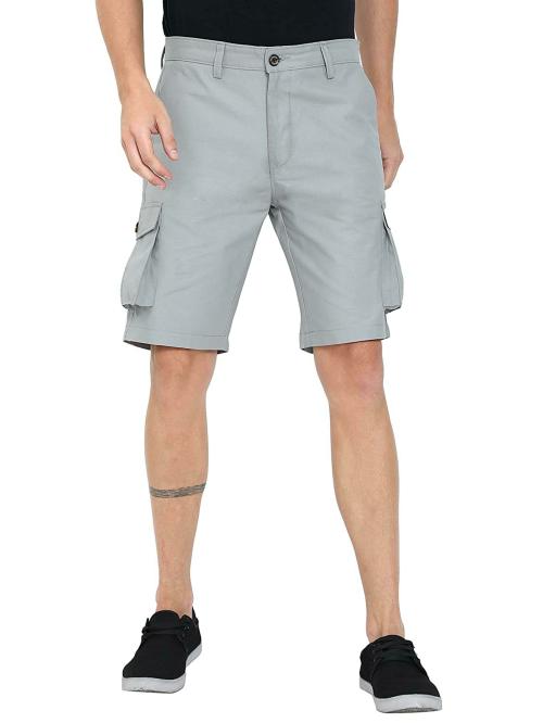 Oxy Gentz Men Grey Cargo Shorts