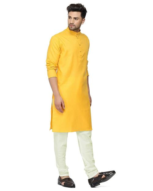AK & JK CLOTHINGS Kurta Set Kurt for Men Fashion Boys Kurta Set Kurta for FestivaYellow Kurta Kurta Set Kurta for Boys Kurta Boys Outfit Clothing Man Men's Kurta Setl (1 Pair) (SIZE-XXL-44)
