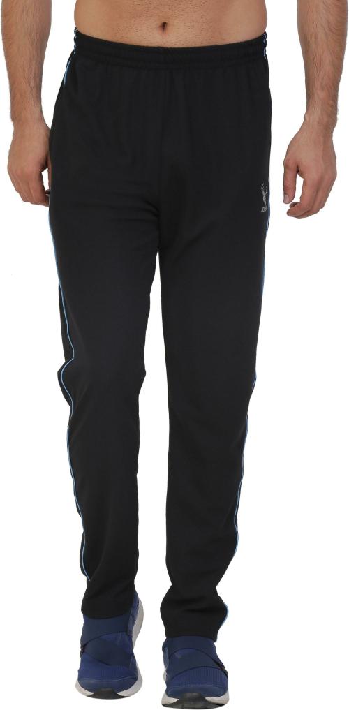 Buy jorkk Men Black Solid Nylon Track Pants (M) Online at Best Prices