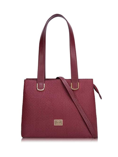 Caprese Women Pepper Satchel (Maroon , Large)