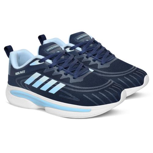 White Monkey Women's Walking Running Gym Shoes Sneaker Light weight Super Bounce Casuals (Blue, 8 UK)