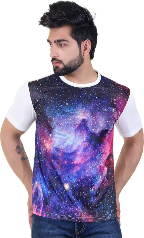 Star Fox White Printed Polyester T Shirt (XL)