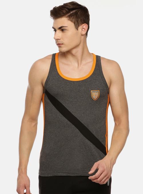 Macroman M Series Men's Assorted Solid 100% Cotton Pack of 1 Vest