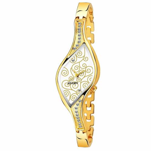 ADAMO Enchant Gold Dial Women's & Girl's Watch 9710YM04