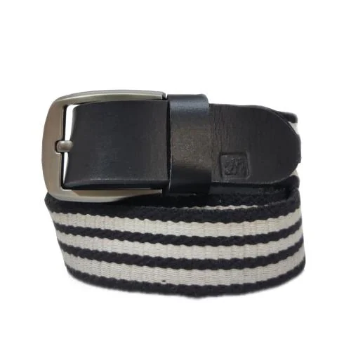 Urbanity Unisex Black Cotton Belt (60) Belts for mens & Boys l branded belts l Casual Belt l fashion Belts l Formal belts l Men's belt