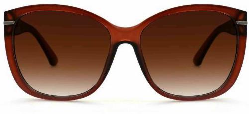 Istrio Brown Acetate Gradient Wayfarer Sunglasses For Men And Women - 60 mm