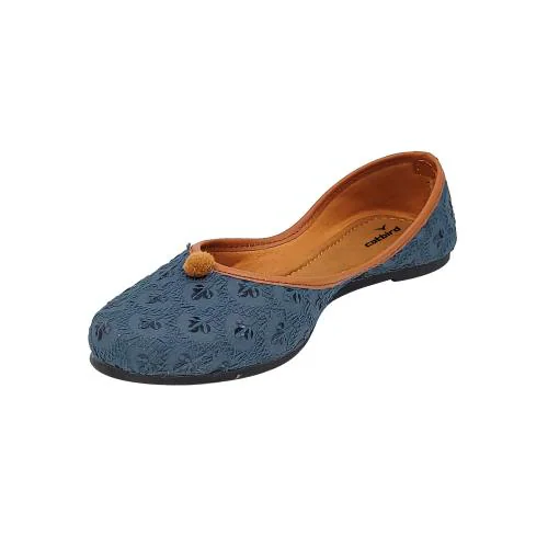 Catbird Women's Traditional Punjabi Juttis Mojari Ethnic Shoes