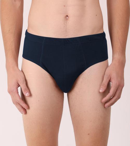 The Blazze Men Dark Blue Pure Cotton Brief (M)