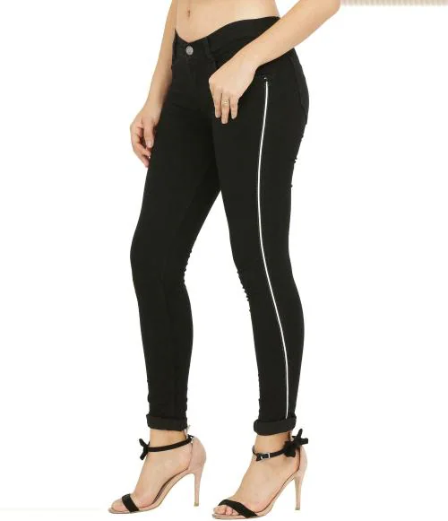 Nifty Women Black Solid Denim Jeans