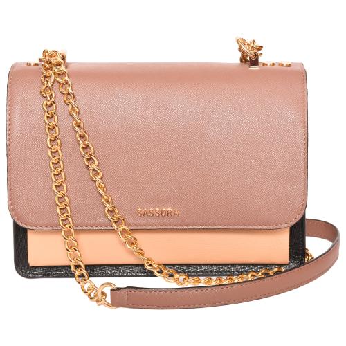 Sassora 100% Genuine Leather Medium Women Multi Color Sling Bag