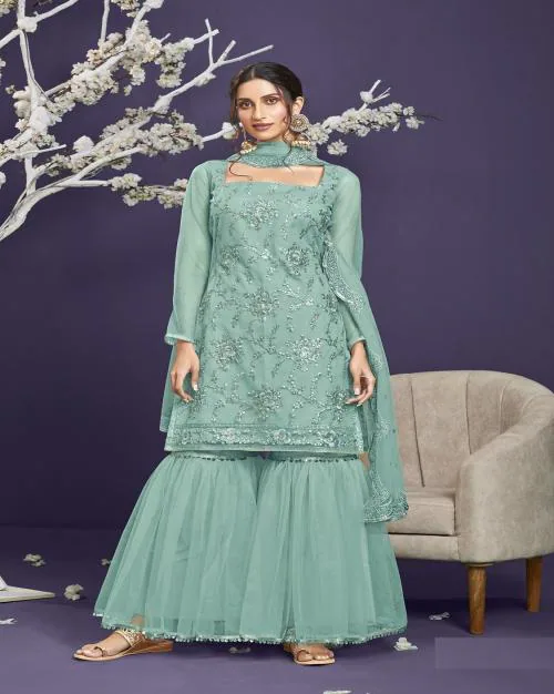 Rahi Fashion Soft Net Sharara Suit for Woman