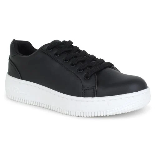 SPORT STAR Women's Black SNEAKERS-4604-Size UK 4