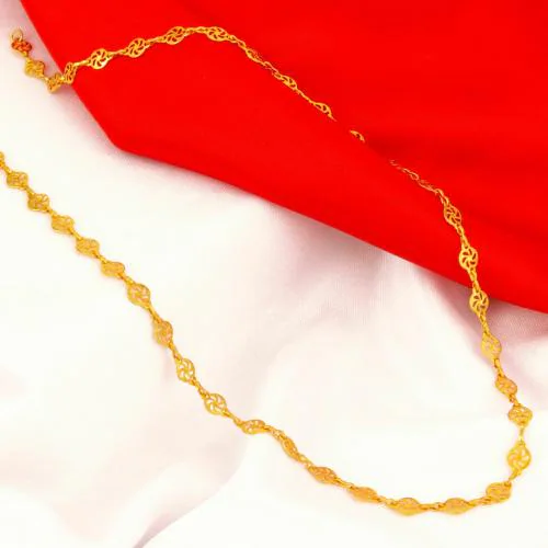 Fashion Frill Ashoka Design Gold Chain Gold Plated Chain For Men Boys Women  Girls - JioMart