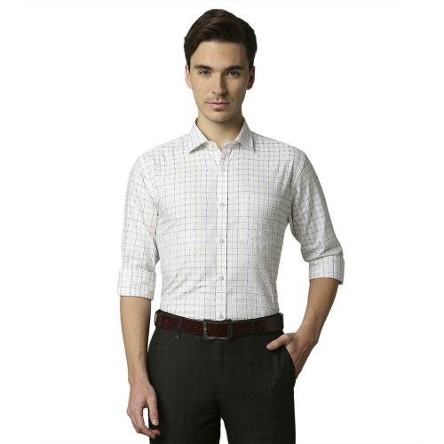 Park Avenue Men Formal Light Yellow Shirt