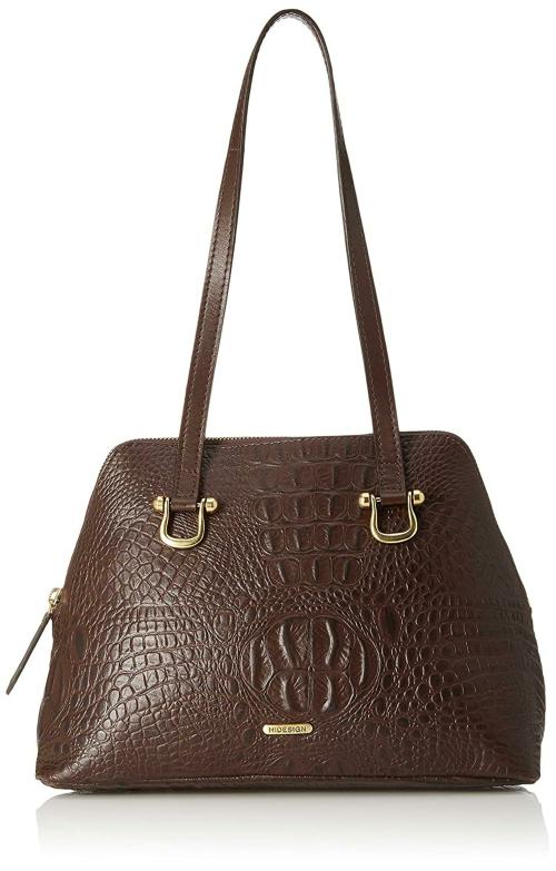 Buy Hidesign Women Brown Genuine Leather Shoulder Bag Online at Best