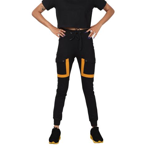 ALY & VAL Slim Fit Casual MIDNIGHT BLACK Joggers Pant |Straight Relaxed Fit Trousers| For Women, Small