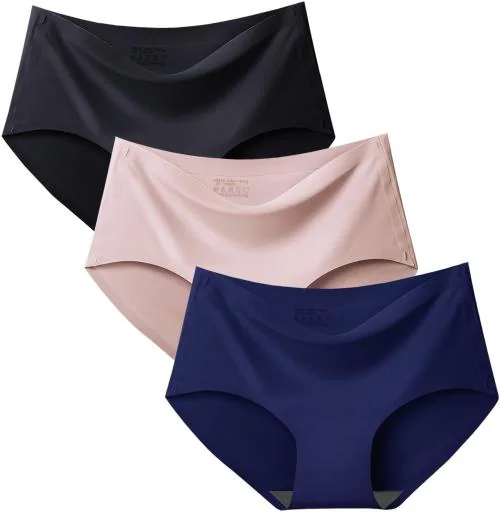 Intiwear Multicolor Cotton Blend Hipster Panty - S (pack of 3)
