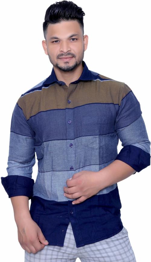 AISH N RIDH Men Color Block Casual Multicolor Shirt ()