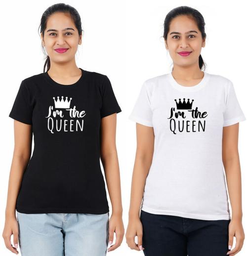 Vintage Dreams Vear Women Printed Pure Cotton Pack Of 2 T-Shirt