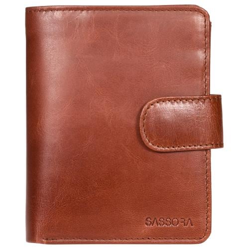 Sassora Genuine Leather Dark Brown RFID Enabled Large Notecase(DBrown)