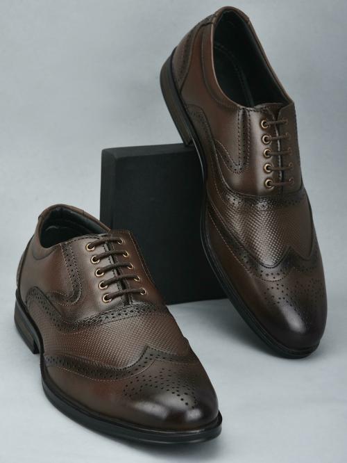 Fortune By Liberty Hol-125E_Brown Formal Shoes For Men