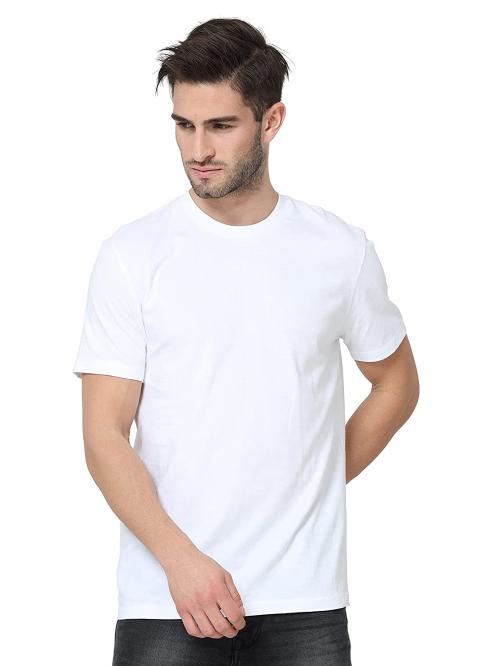 Buy Mens White Plain T Shirt Online at Best Prices in India - JioMart.