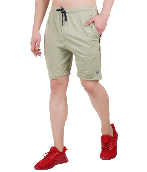 Men's Solid 4-Way Lycra Track Shorts | Sports Shorts