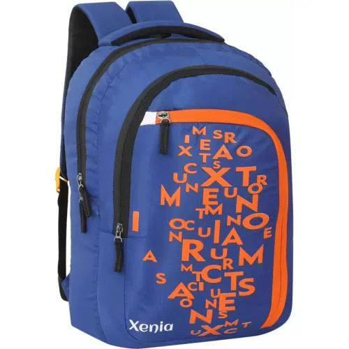Xenia Polyester Light Weight Unisex Laptop Backpack Bag 28 L Laptop Backpack (Blue)