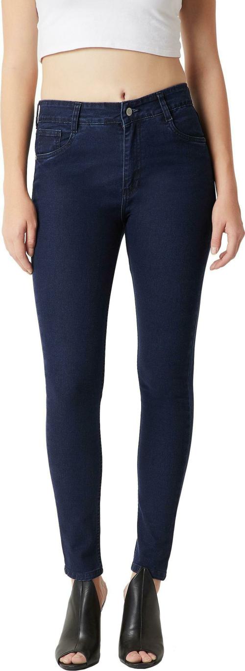 Miss Chase Women Navy Solid Single Jeans