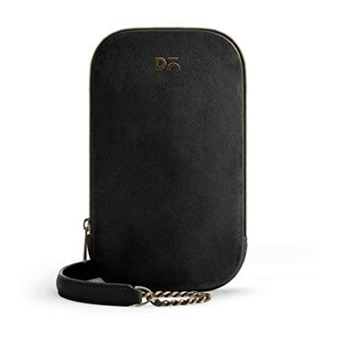 DailyObjects Womens Black Crossbody Bag (Blk-Veg-Leather-Tlbi-Crossbody-Bag)