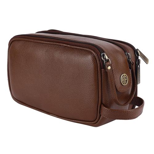 Hammonds Flycatcher Men Brown Toiletry Bag (Tc4002_Mh)