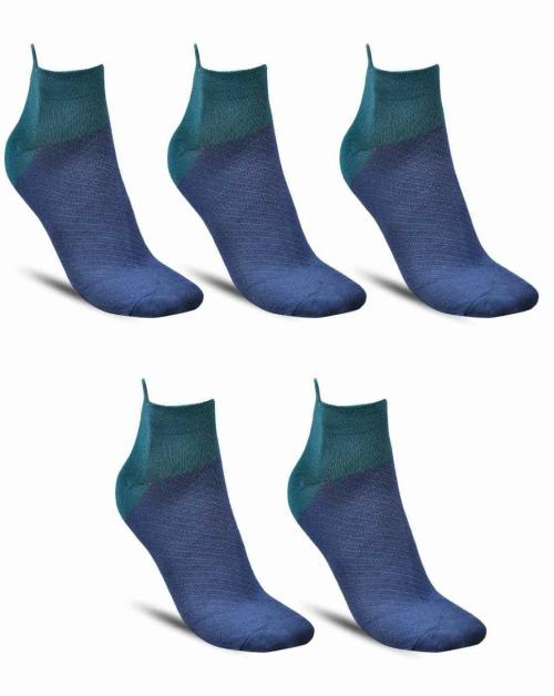 Dollar Sports Ankle Length Nylon Socks For Men's In ( Pack of 5 )