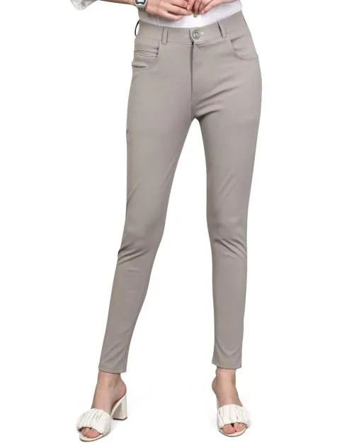 Fithub Fashion Women's Formal Trouser | Slim Fit Cotton Blend Pants for Office Wear