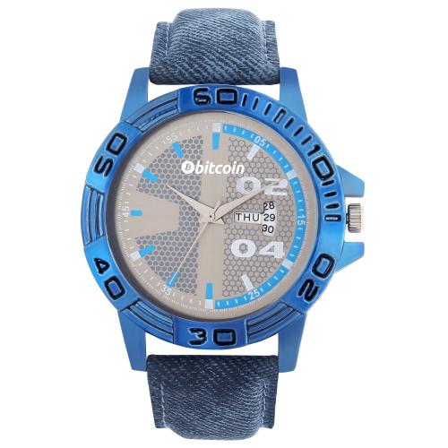 BITCOIN Wrist Watch For Men With Day & Date Indicator