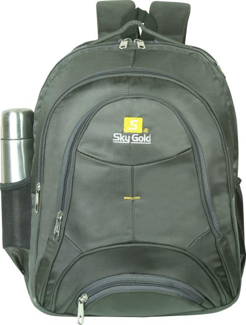 Sky Gold Grey Denim College Casual Backpack, 50 L