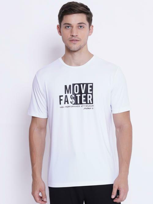 Red Tape Men 88% Nylon, 12% Elastane, Dotted Jersey Printed Round Casual T-shirt