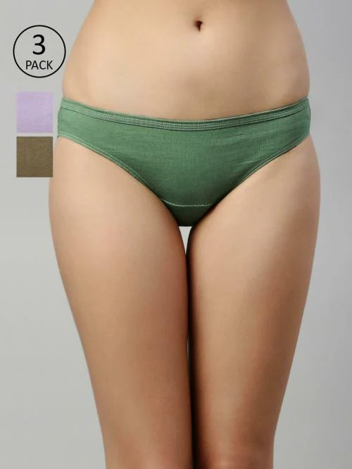 Enamor CB03 Full Coverage Low Waist Cotton Bikini Panty with Antimicrobial and Stain Release Finish