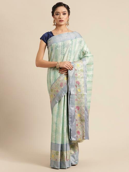PTIEPL Matka Silk Banarasi Woven Saree