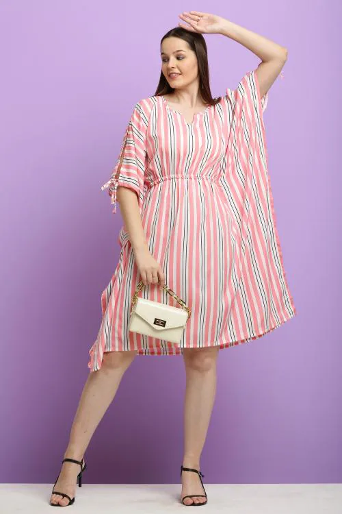 Buy CLOTHINK India Women Kaftan Pink Dress Online at Best Prices in