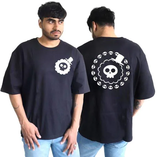 Buy Fklan Oversized glow In dark Anime Design T-shirt L Online at