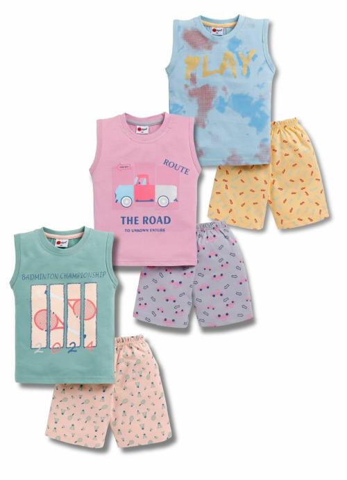 Mars Infiniti's Pure Cotton Summer Sleevless Tshirts and Shorts Set. kids wear | t shirt for kids | t shirt for boys | t shirt | tshirt | tshirt boys | boys tshirt | boys t tshirts | boys dress | tshirts | t shirts