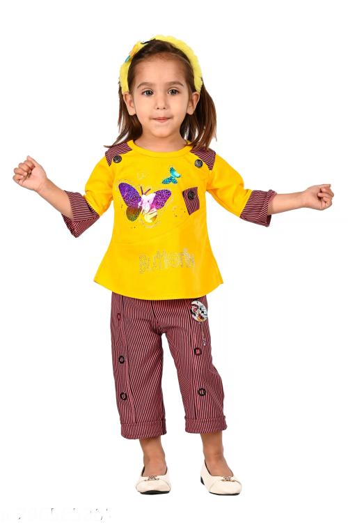 GIRLS STYLISH TOP AND PANT SET