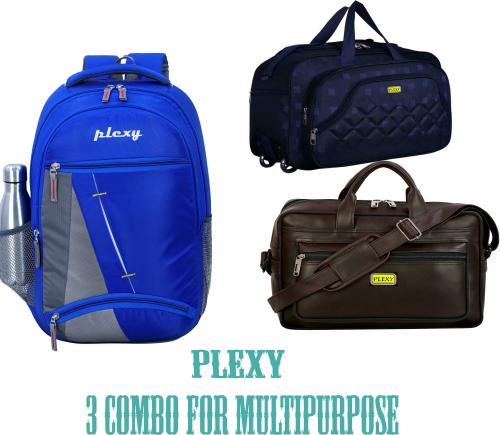 Plexy Royal Blue Polyester Laptop Backpack 30 L